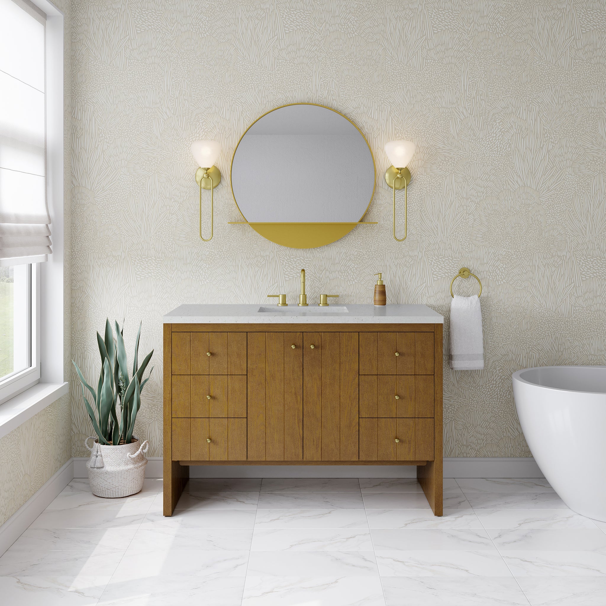 James Martin Hudson 48" Single Bathroom Vanity, Honey Oak, view 31
