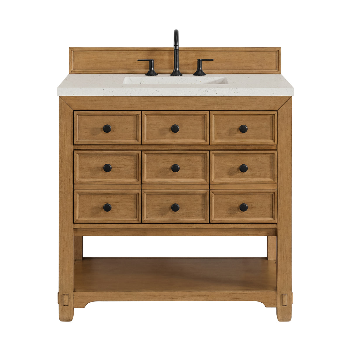 James Martin Malibu 36" Single Bathroom Vanity, Amber Birch, view 22