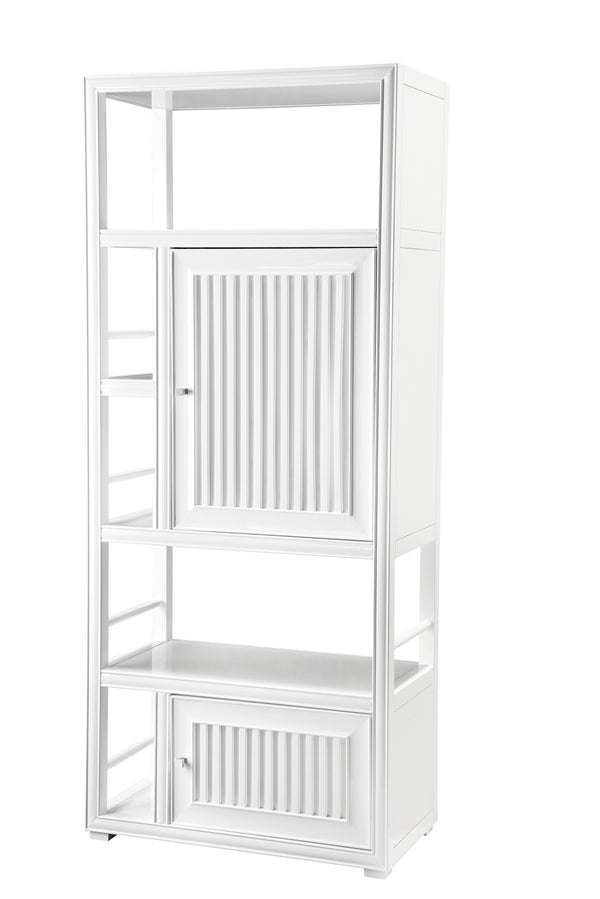 James Martin Athens 30" Linen Cabinet, Glossy White