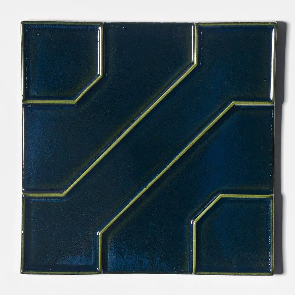 Yellow Glossy Ceramic Accent Tiles 8x8
