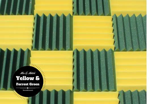 Easy Mount Acoustic Foam Kit - 12x12x2" Acoustic Foam Panels With Adhesive - Wedge Style - 4 Pack by SoundAssured