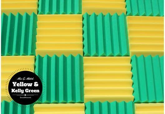 Easy Mount Acoustic Foam Kit - 12x12x2" Acoustic Foam Panels With Adhesive - Wedge Style - 4 Pack by SoundAssured
