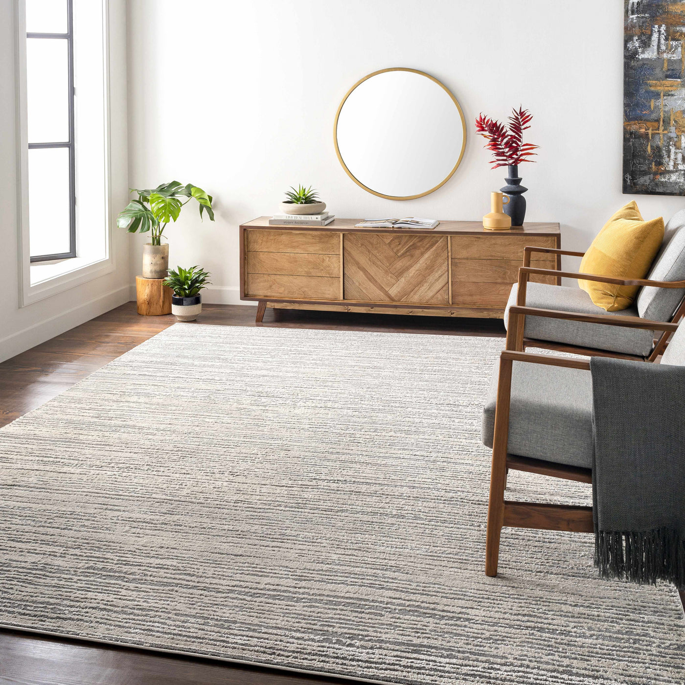 Yemassee Tibetan Striped Area Rug by Boutique Rugs
