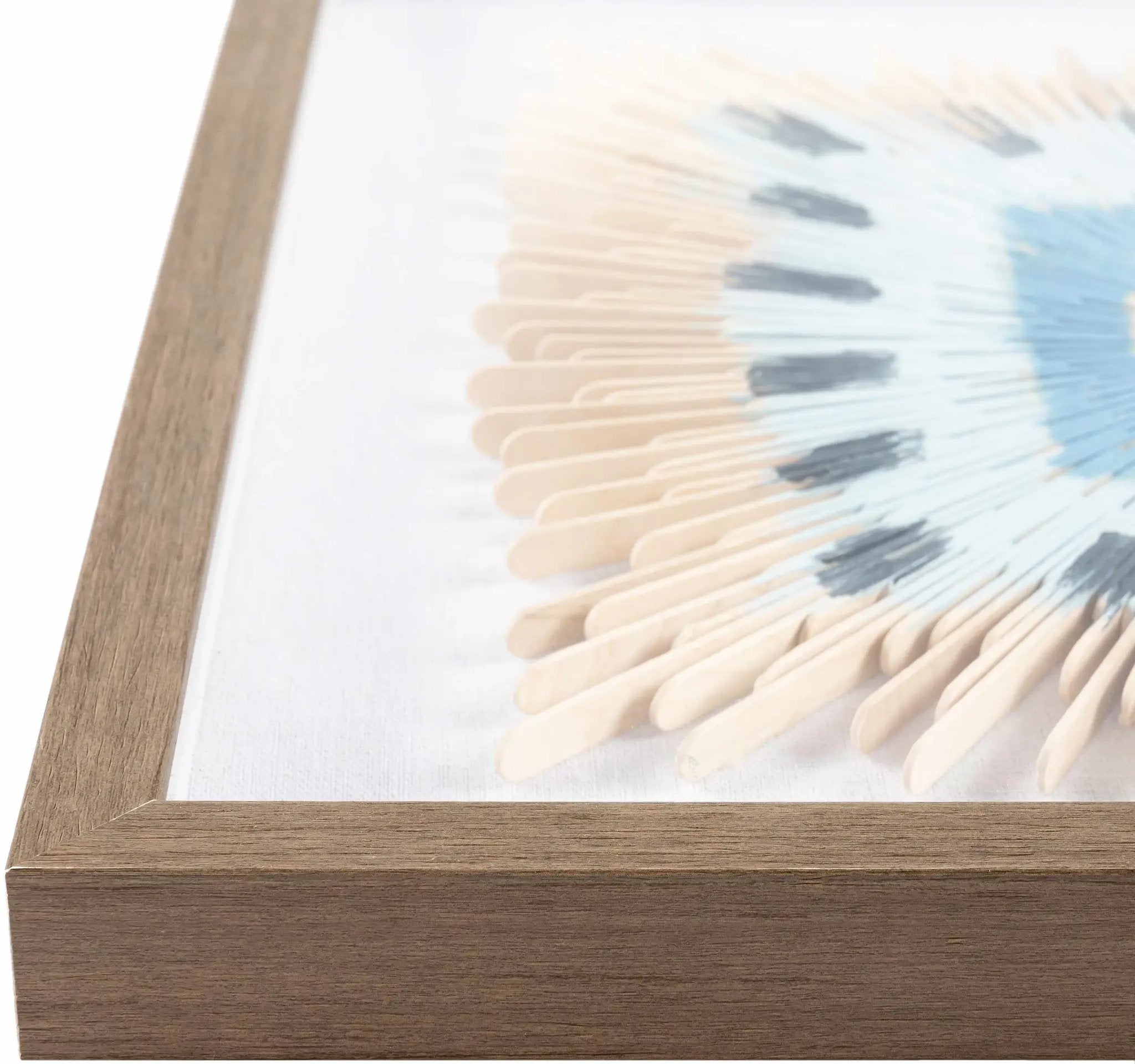 Yenice Natural Wood Geometric Wall Art Set Of Two - Clearance by Boutique Rugs