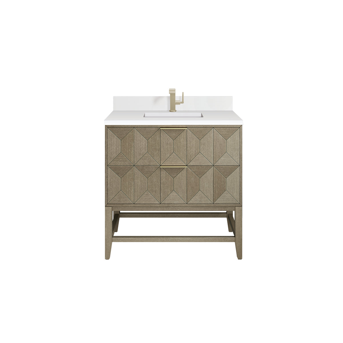 James Martin Emmeline 36" Single Bathroom Vanity, Pebble Oak, view 34