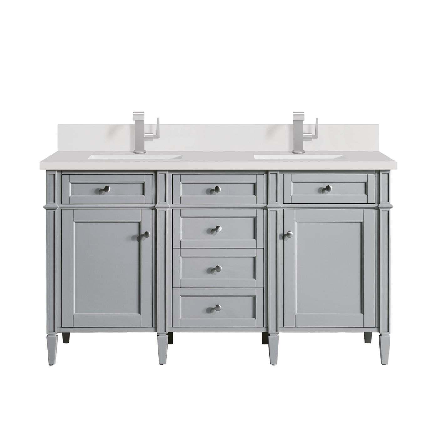 James Martin Brittany 60" Double Bathroom Vanity, Urban Gray by James Martin