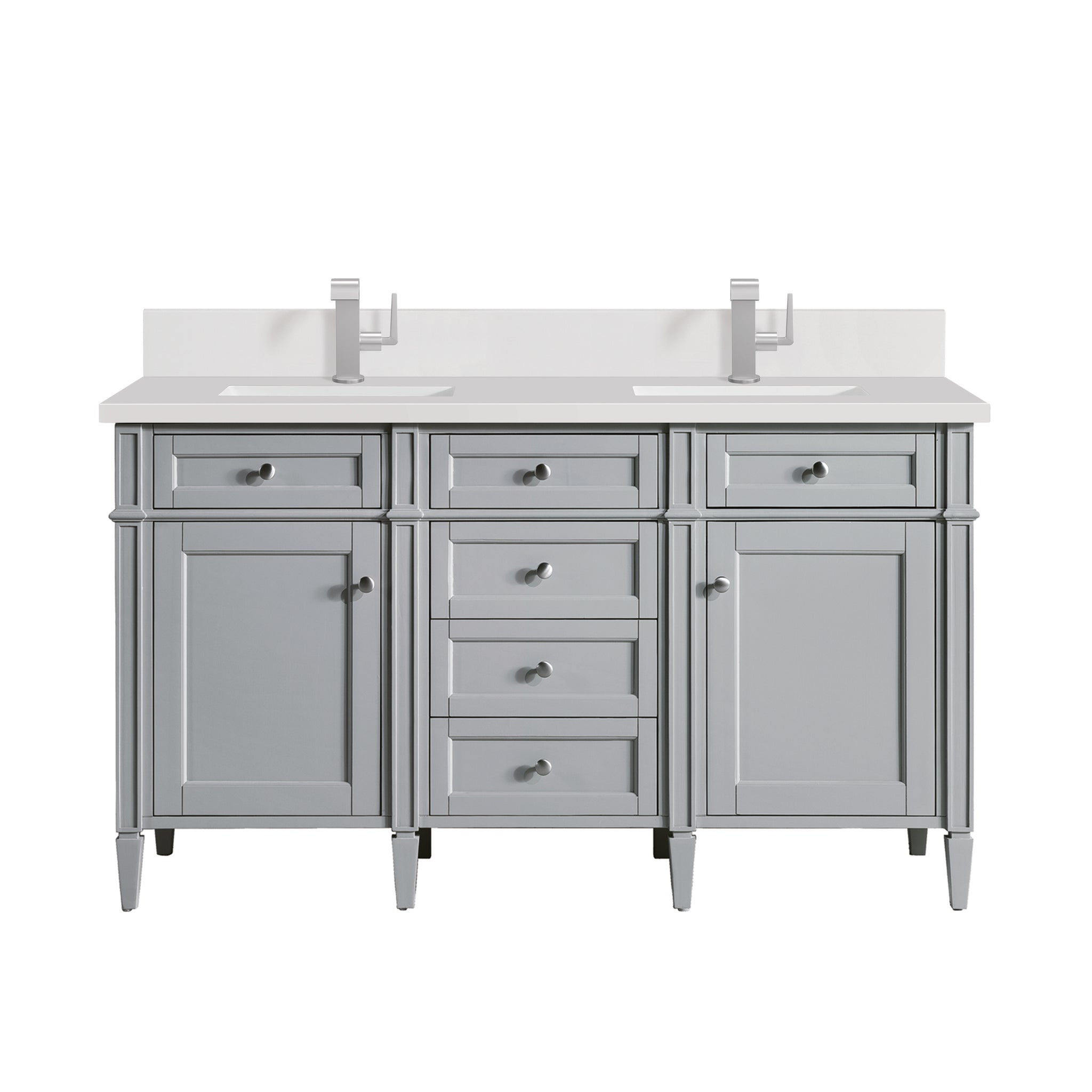 James Martin Brittany 60" Double Bathroom Vanity, Urban Gray by James Martin