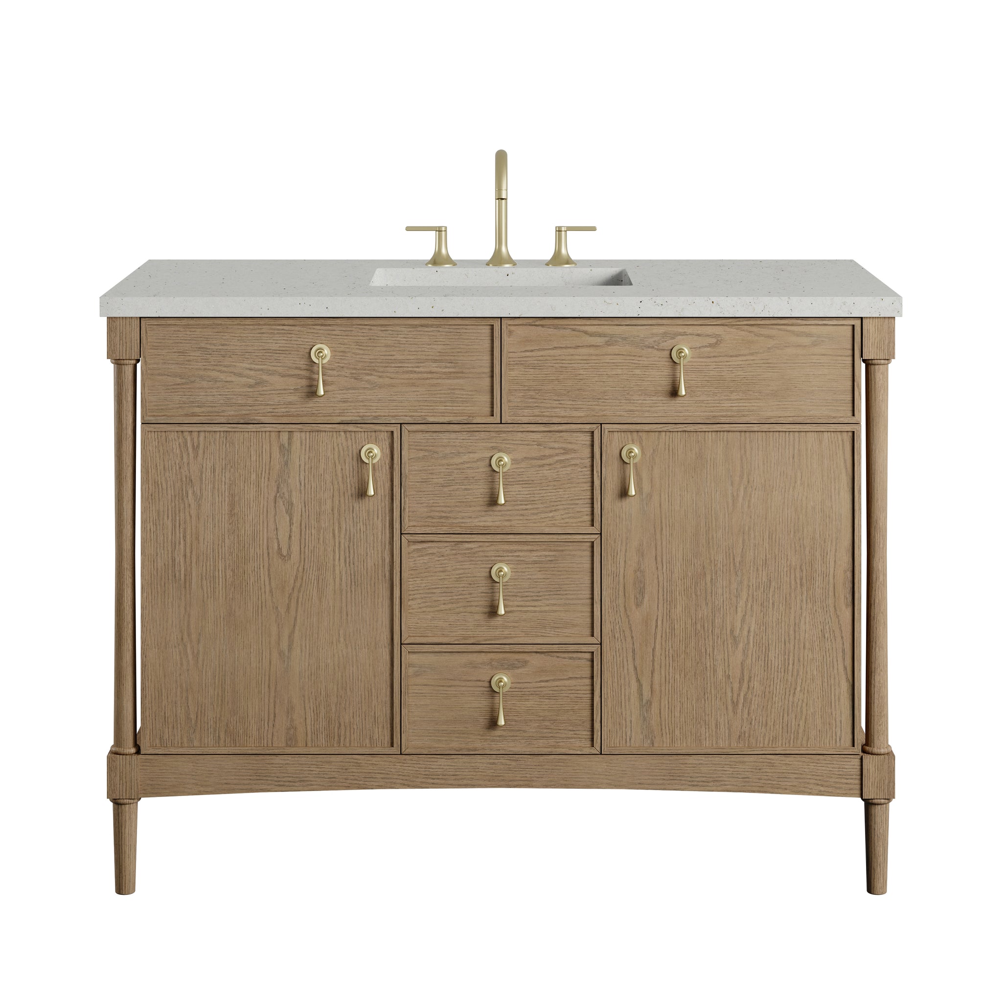 James Martin Kinnsden 48" Single Bathroom Vanity, Weathered Oak by James Martin