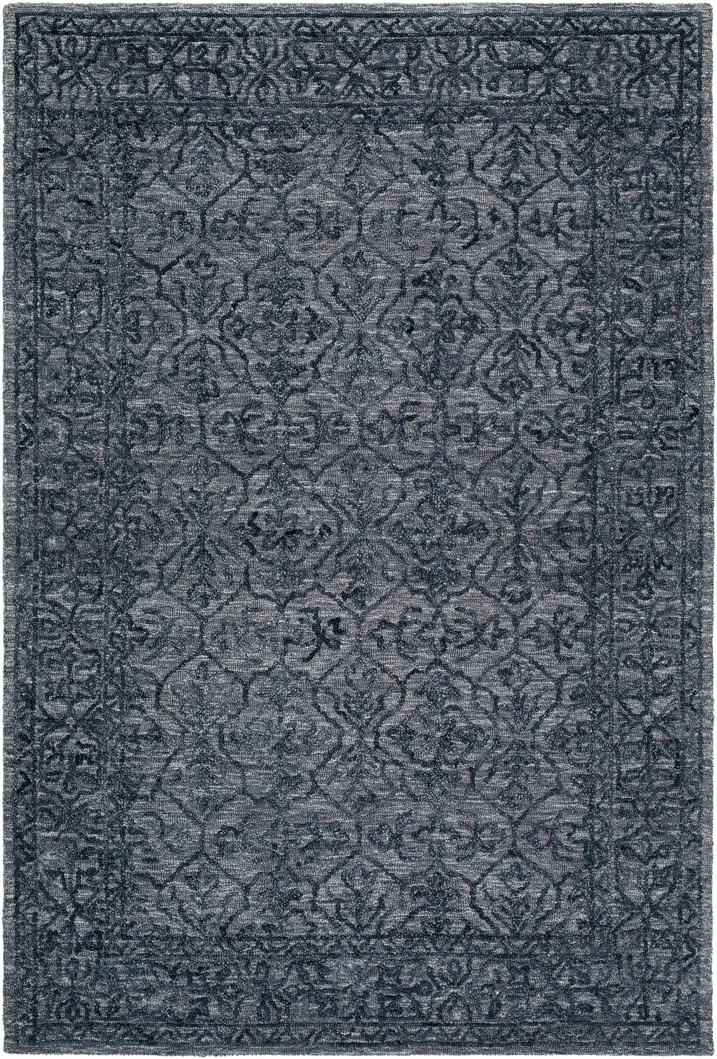 Yadid Black Wool Area Rug by Boutique Rugs