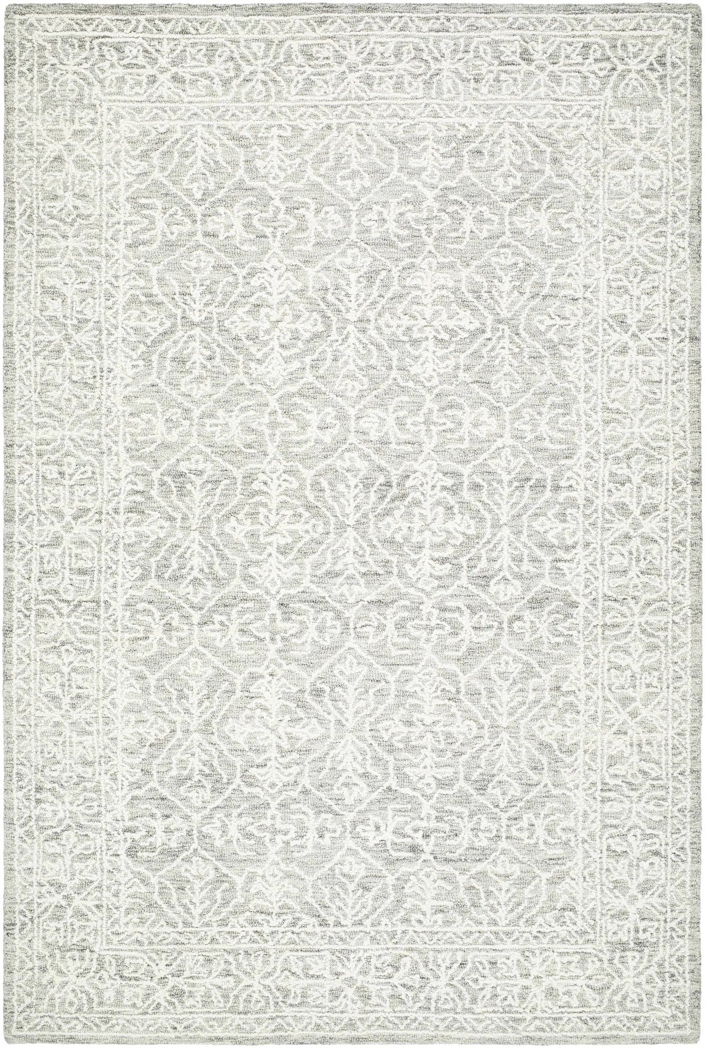 Yadid Gray Wool Area Rug by Boutique Rugs