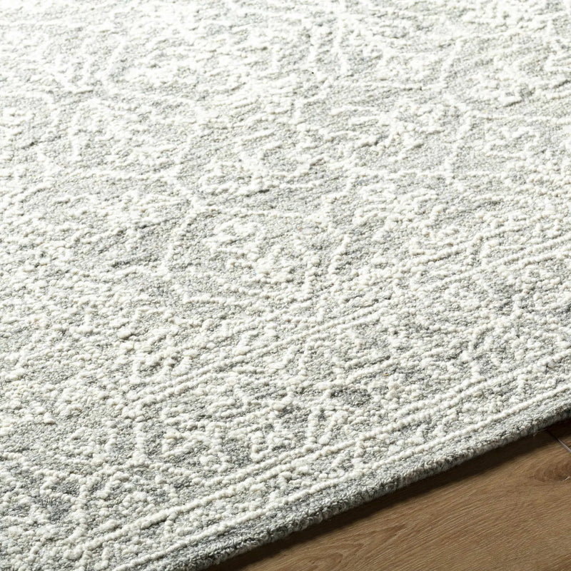 Yadid Gray Wool Area Rug by Boutique Rugs