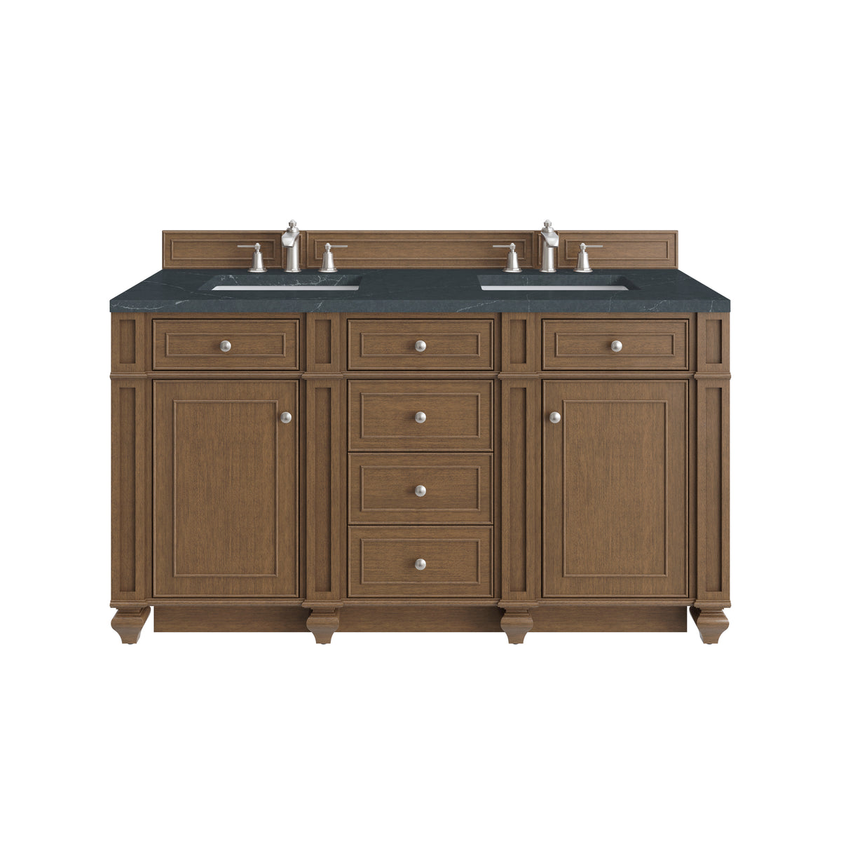 James Martin Bristol 60" Double Bathroom Vanity, Saddle Brown, view 37