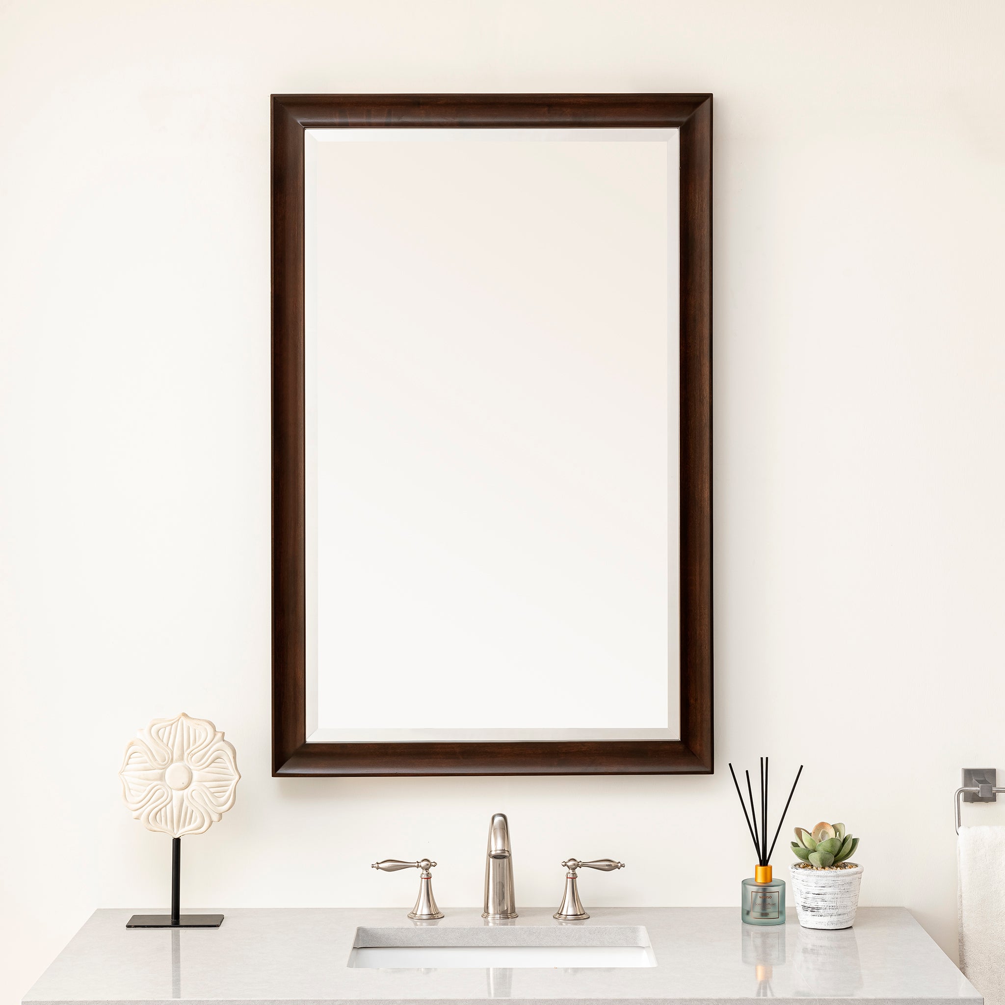 James Martin Glenbrooke 26" Mirror, Burnished Mahogany by James Martin
