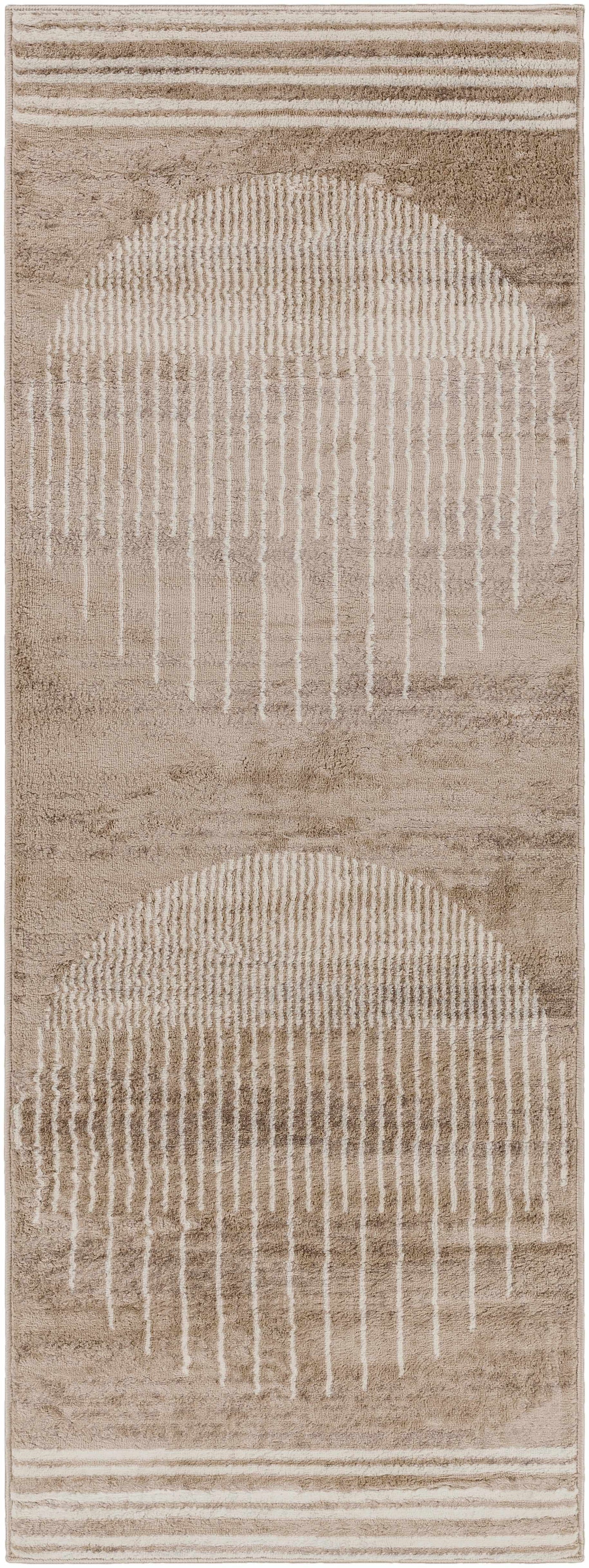 Yoad Geometric Mocha Area Rug - Clearance by Boutique Rugs