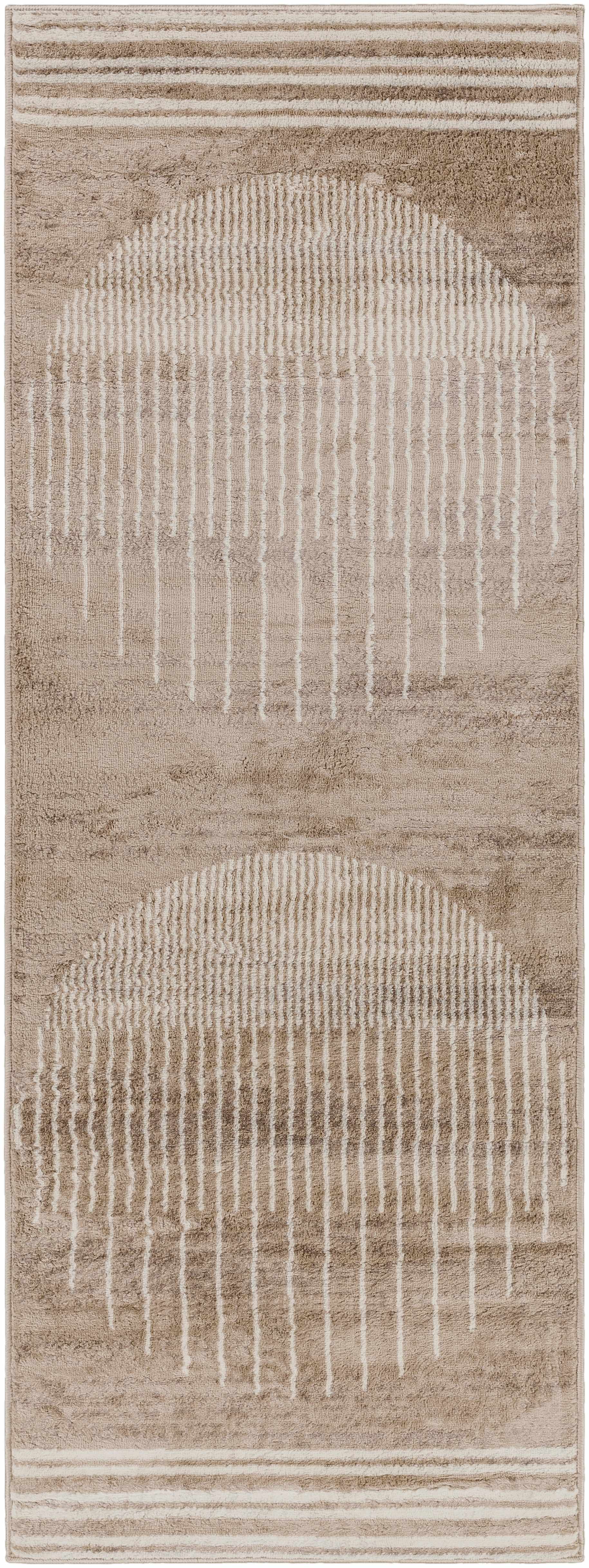 Yoad Geometric Mocha Area Rug - Clearance by Boutique Rugs