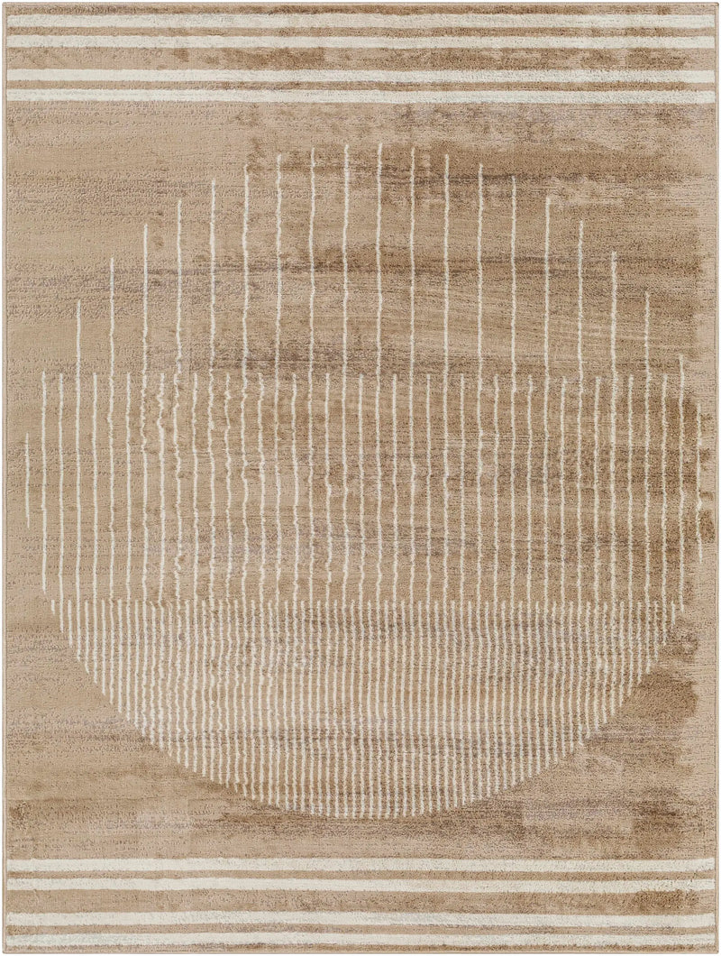 Yoad Geometric Mocha Area Rug - Clearance by Boutique Rugs