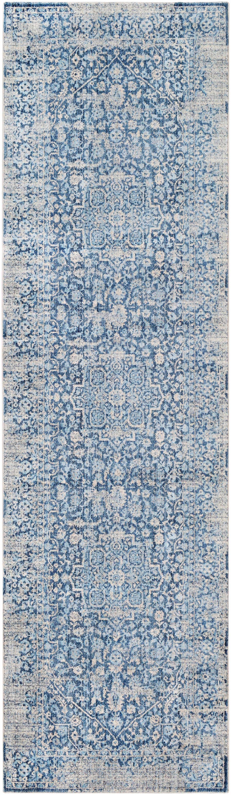 Yorkana Distressed Blue Rug - Clearance by Boutique Rugs