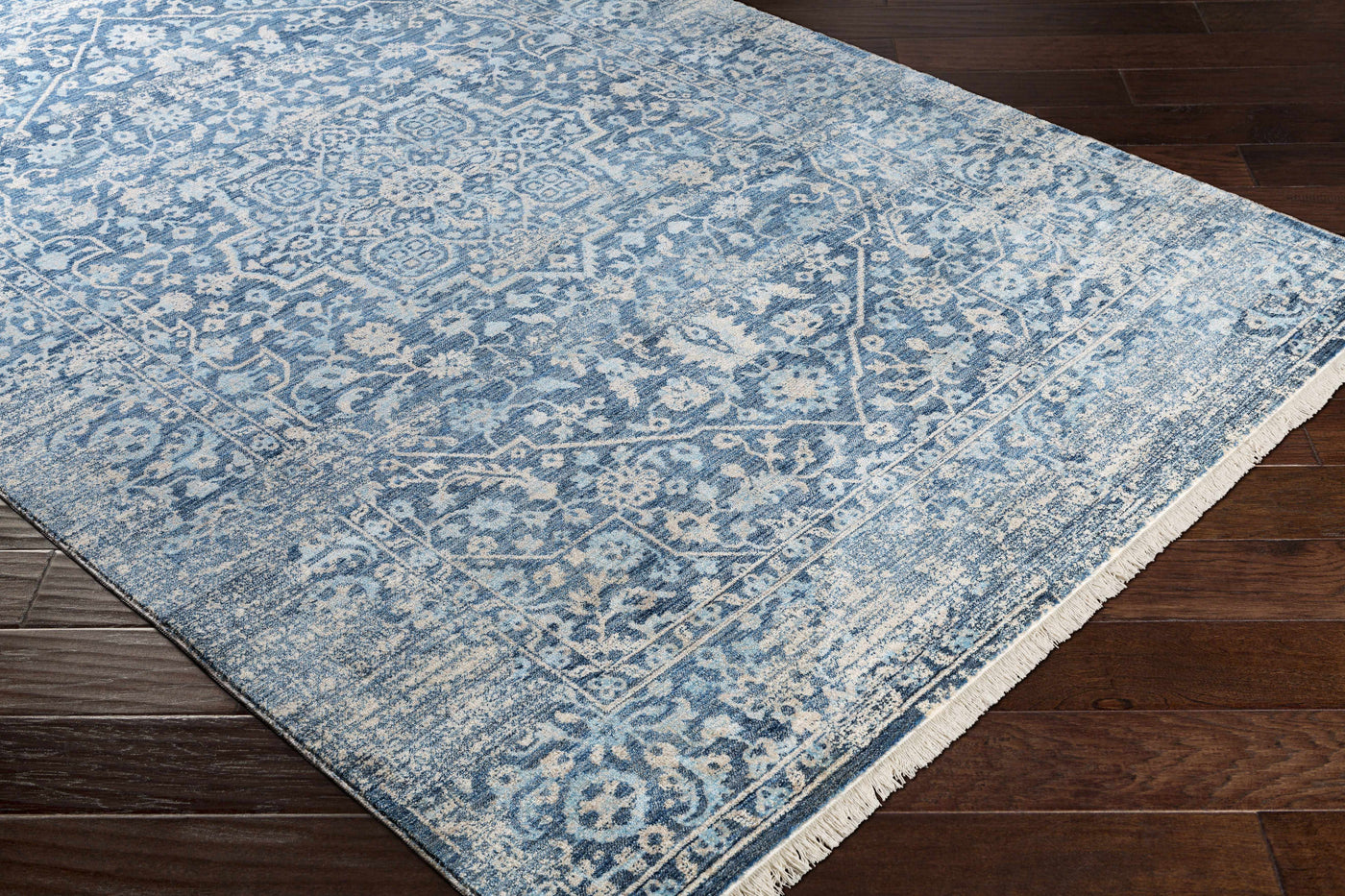 Yorkana Distressed Blue Rug - Clearance by Boutique Rugs