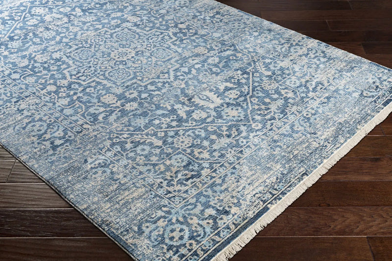 Yorkana Distressed Blue Rug - Clearance by Boutique Rugs