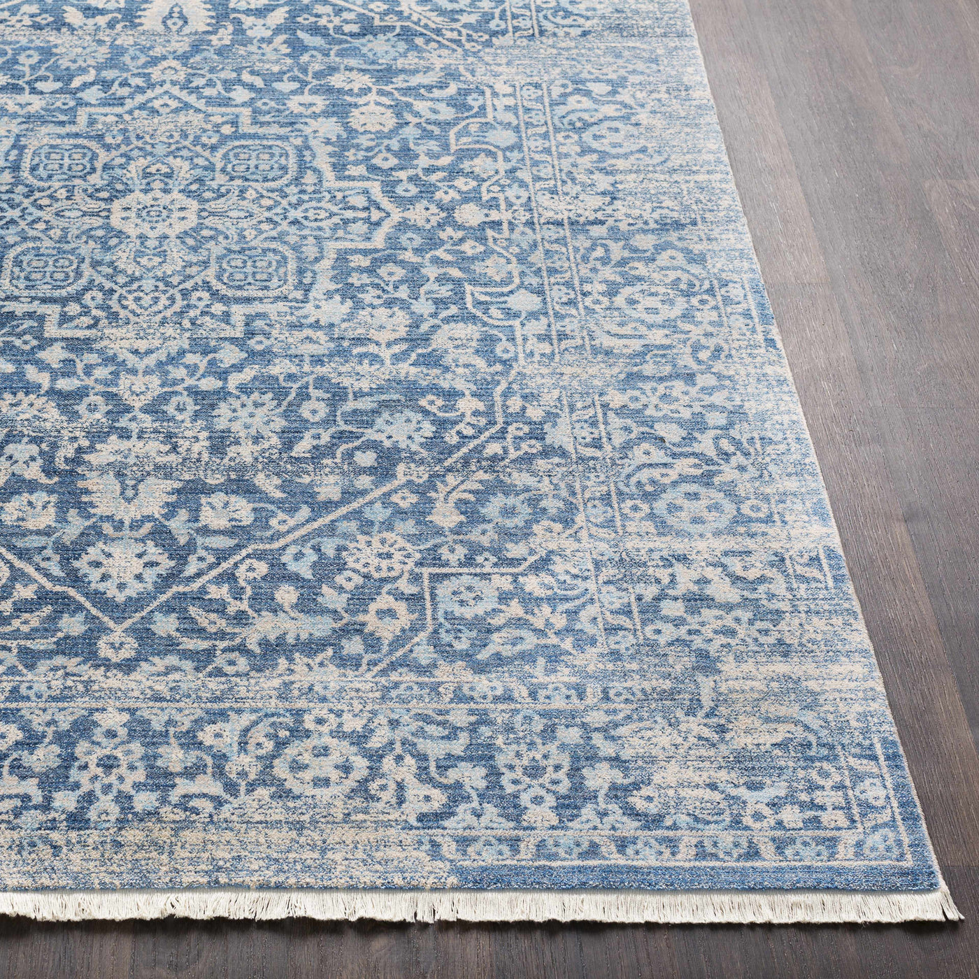 Yorkana Distressed Blue Rug - Clearance by Boutique Rugs