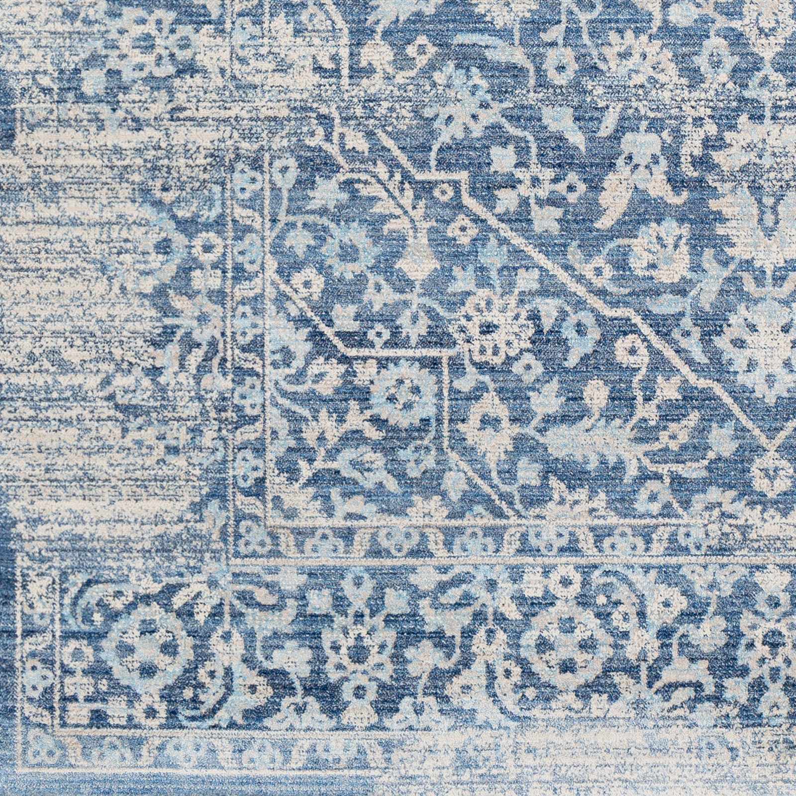 Yorkana Distressed Blue Rug - Clearance by Boutique Rugs