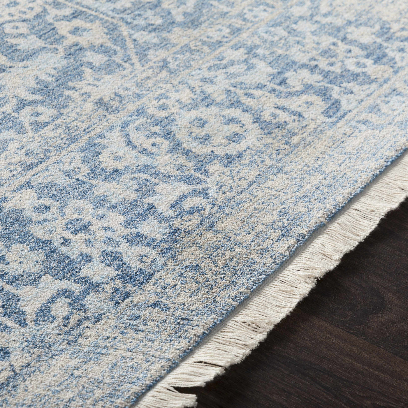 Yorkana Distressed Blue Rug - Clearance by Boutique Rugs
