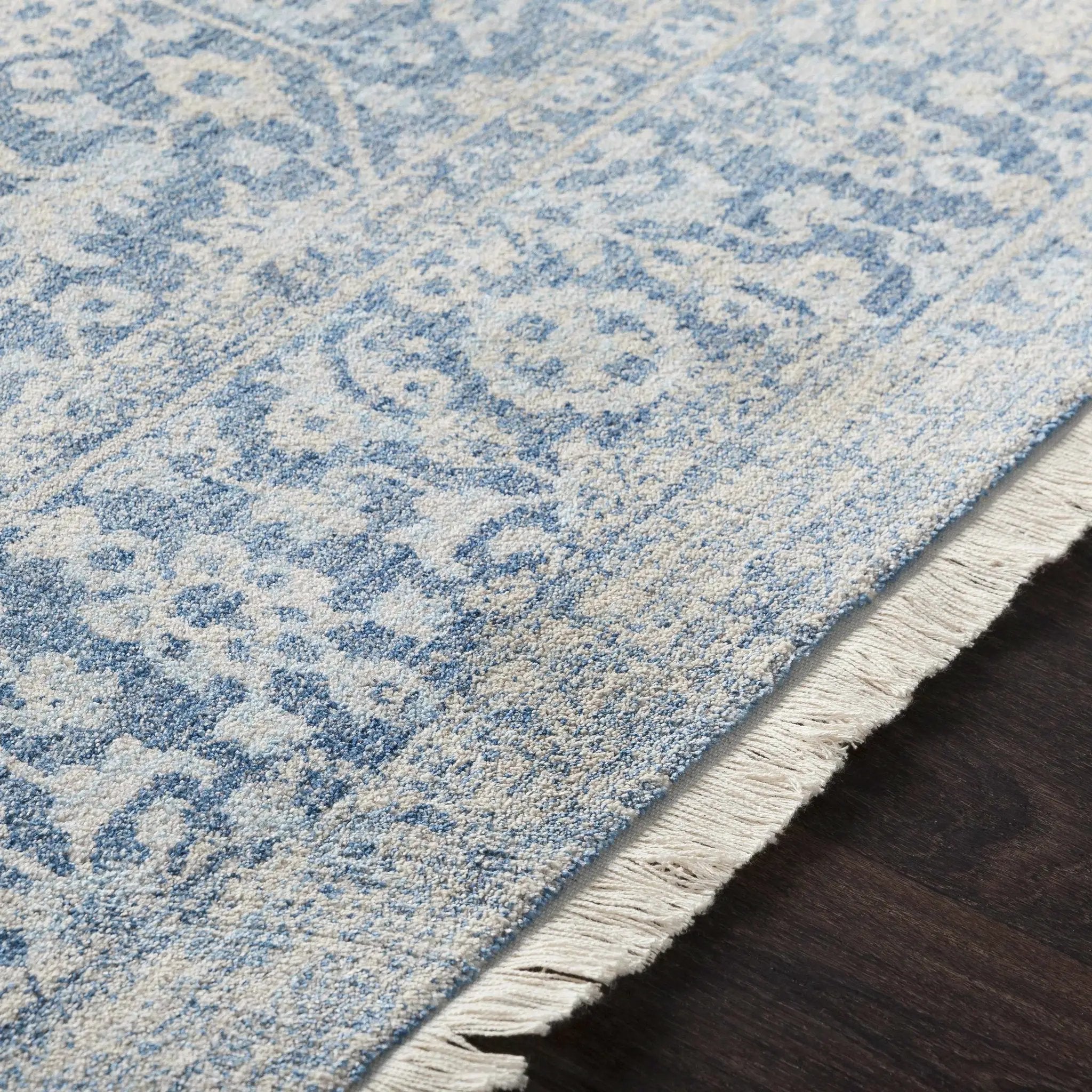 Yorkana Distressed Blue Rug - Clearance by Boutique Rugs