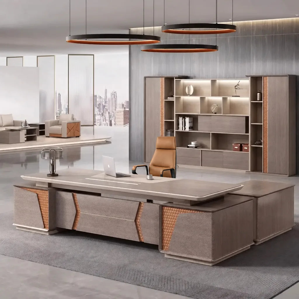 York · Grand Executive Desk w/ Mobile Storage, photo 2 of 16