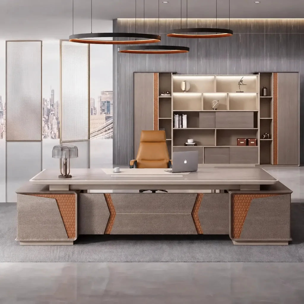 York · Grand Executive Desk w/ Mobile Storage, photo 5 of 16