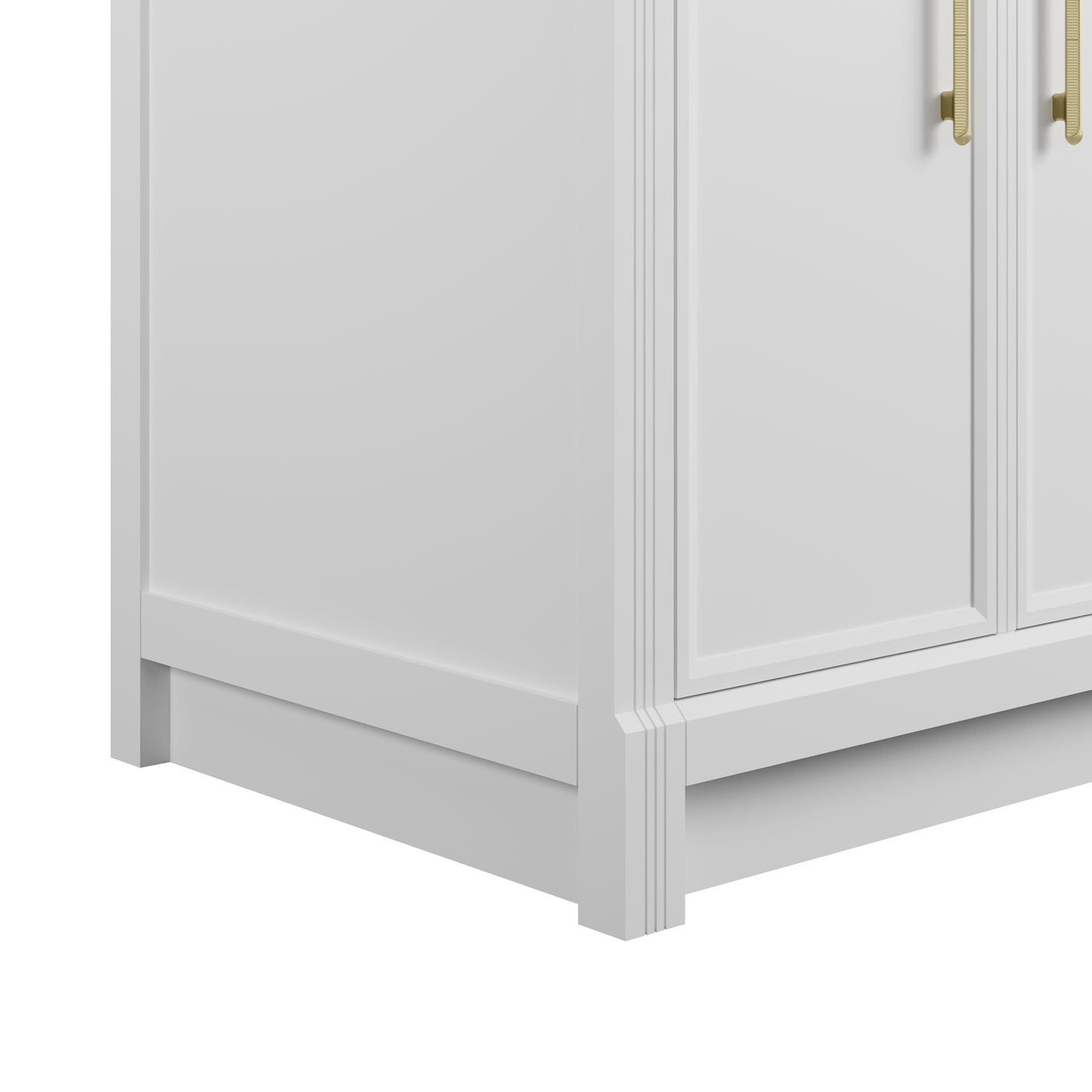 James Martin Bellshire 30" Single Bathroom Vanity, Bright White by James Martin