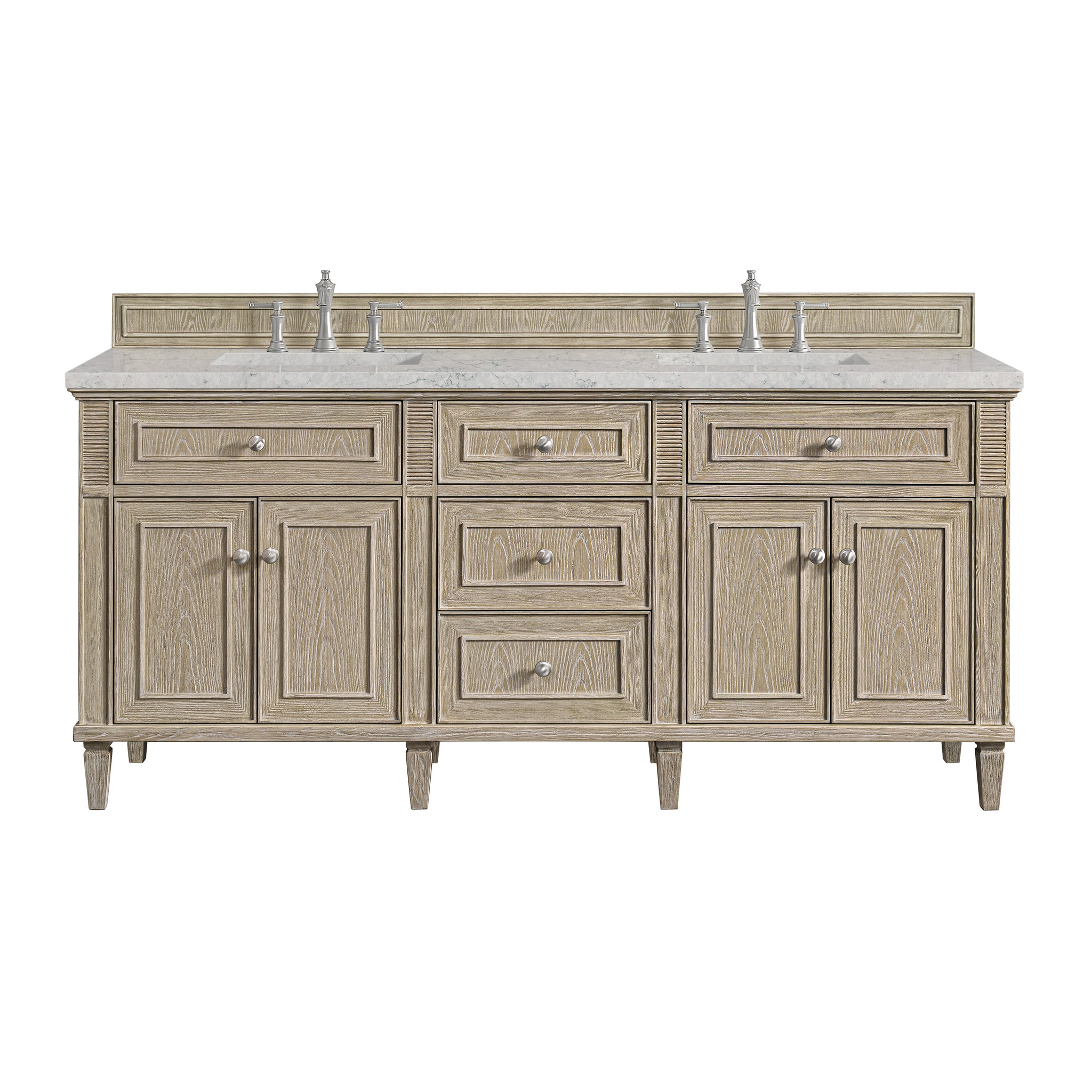James Martin Lorelai 72" Double Bathroom Vanity, Whitewashed Oak by James Martin