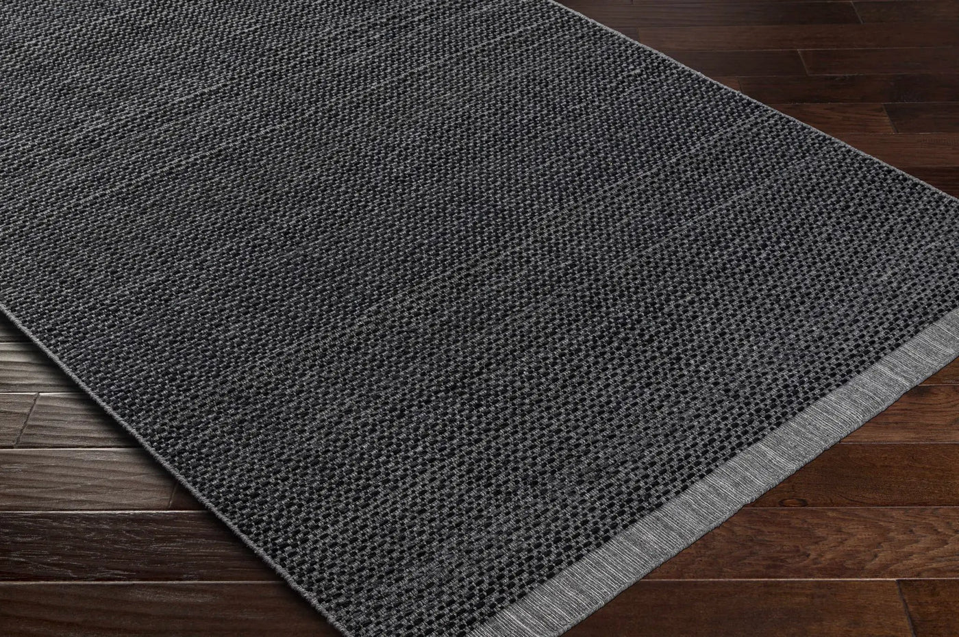 Yong Hand Loomed Black Rug - Clearance by Boutique Rugs