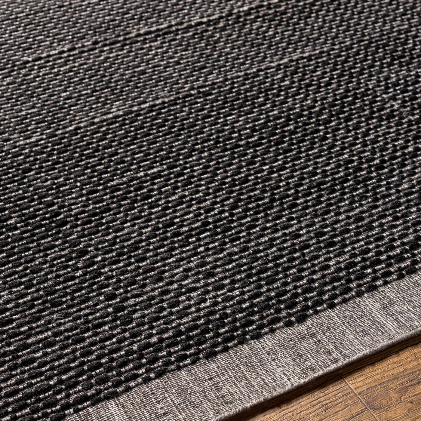 Yong Hand Loomed Black Rug - Clearance by Boutique Rugs