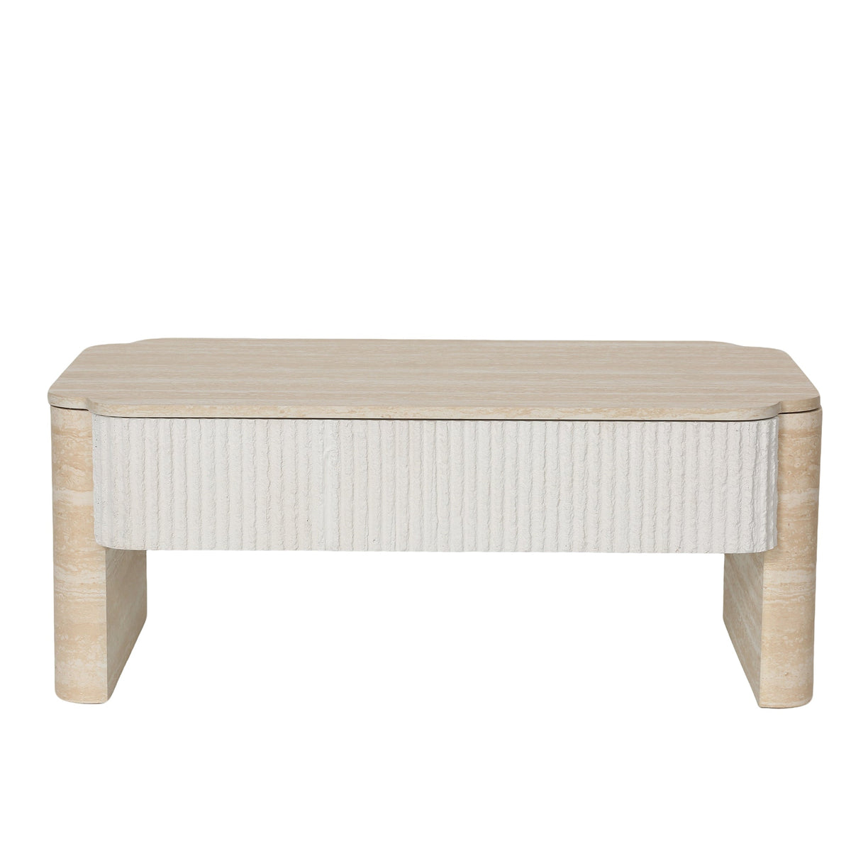Lift Top Coffee Table, Modern Extendable Wooden Desk with Hidden Storage, Beige, photo 10 of 10