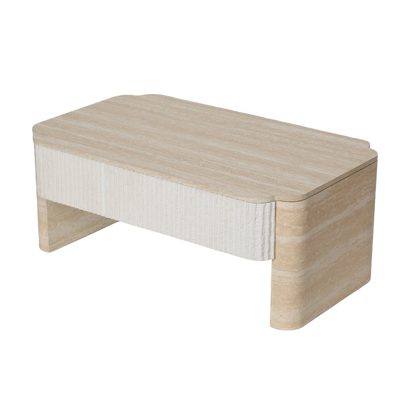 Lift Top Coffee Table, Modern Extendable Wooden Desk with Hidden Storage, Beige, photo 9 of 10