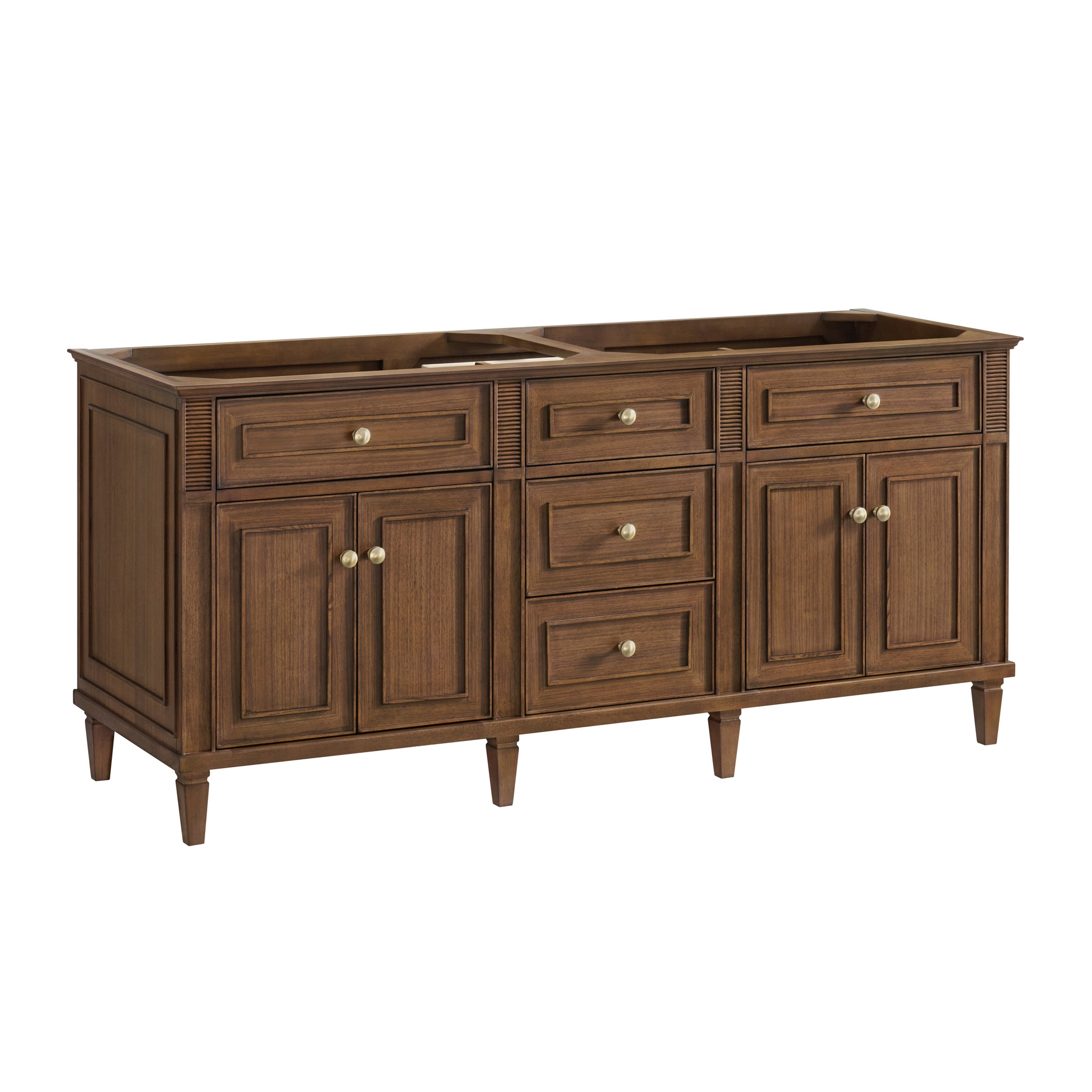 James Martin Lorelai 72" Double Bathroom Vanity, Mid-Century Walnut by James Martin
