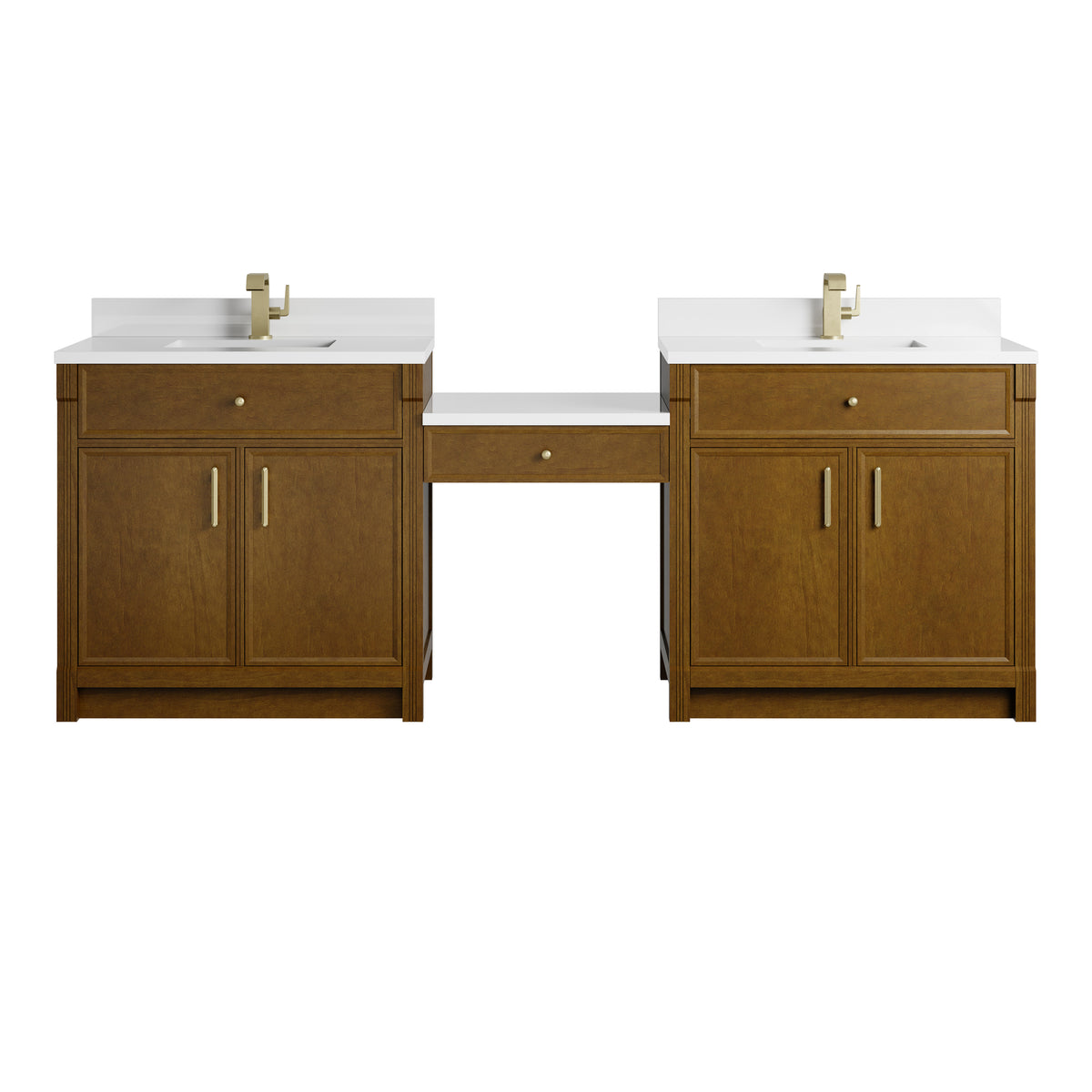 James Martin Bellshire 96" Single Bathroom Vanity, Honey Oak, view 2