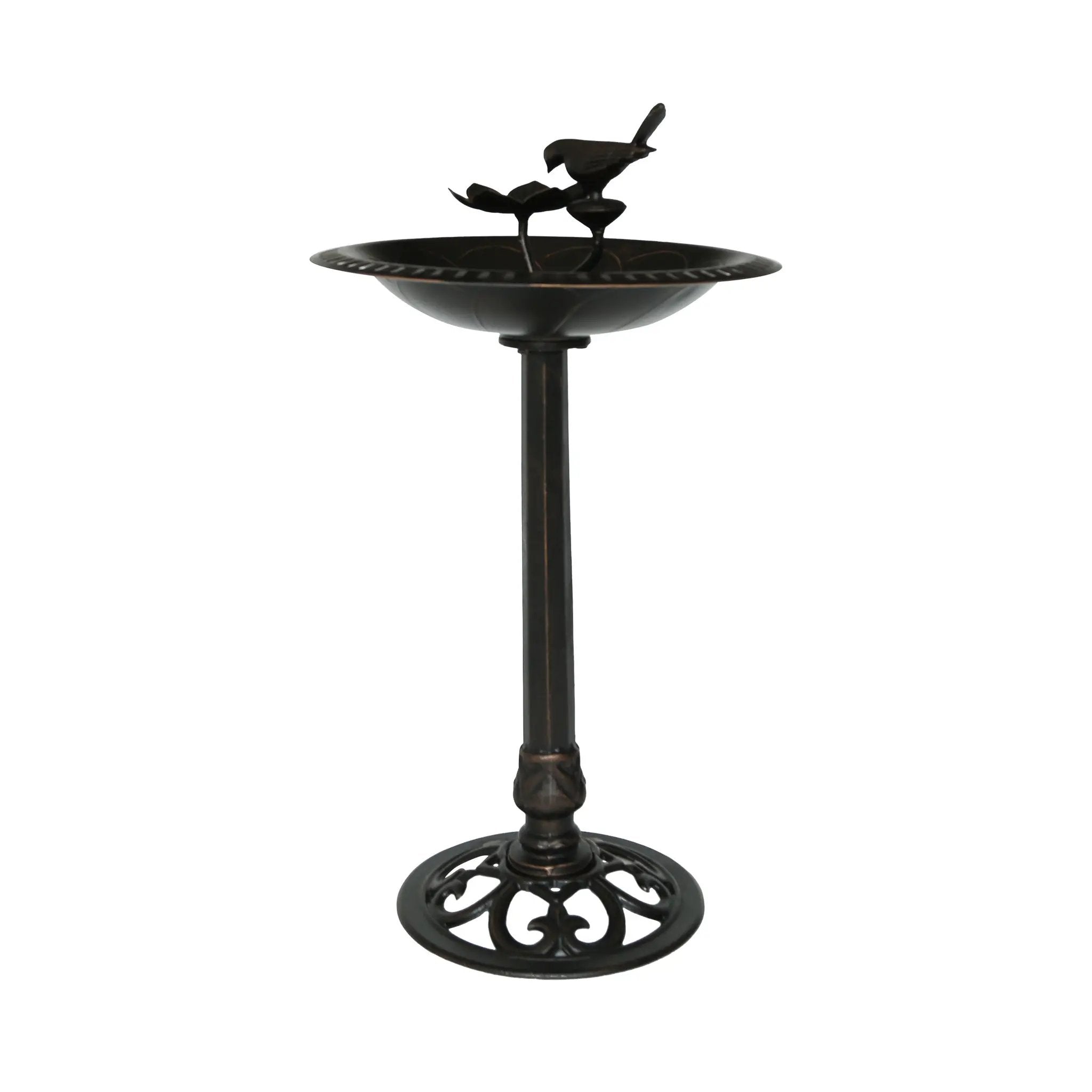 Outdoor Aluminum and Iron Bird Bath by HouseOfZazla