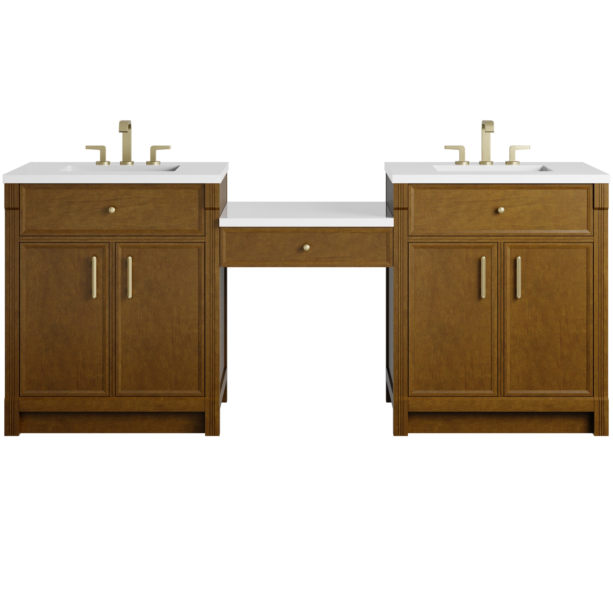 James Martin Bellshire 84" Double Bathroom Vanity, Honey Oak, view 20