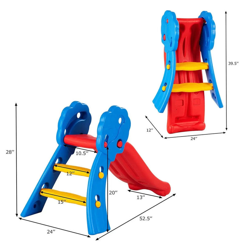 Indoor Outdoor Children Folding Up-down Slide by DirectDeals