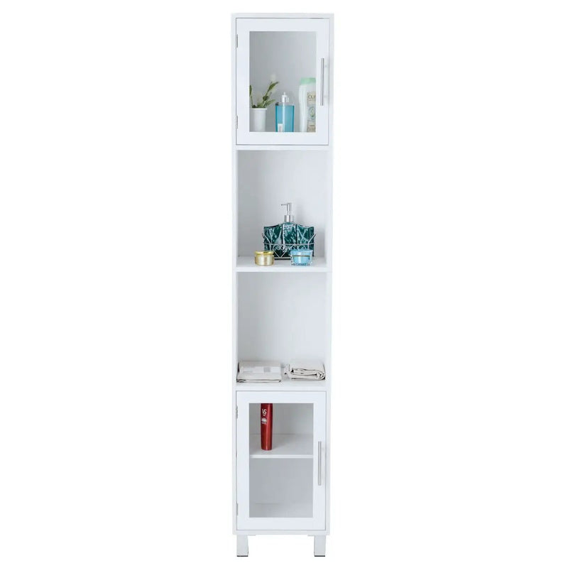71 Inch Tall Tower Bathroom Storage Cabinet and Organizer Display Shelves for Bedroom by DirectDeals