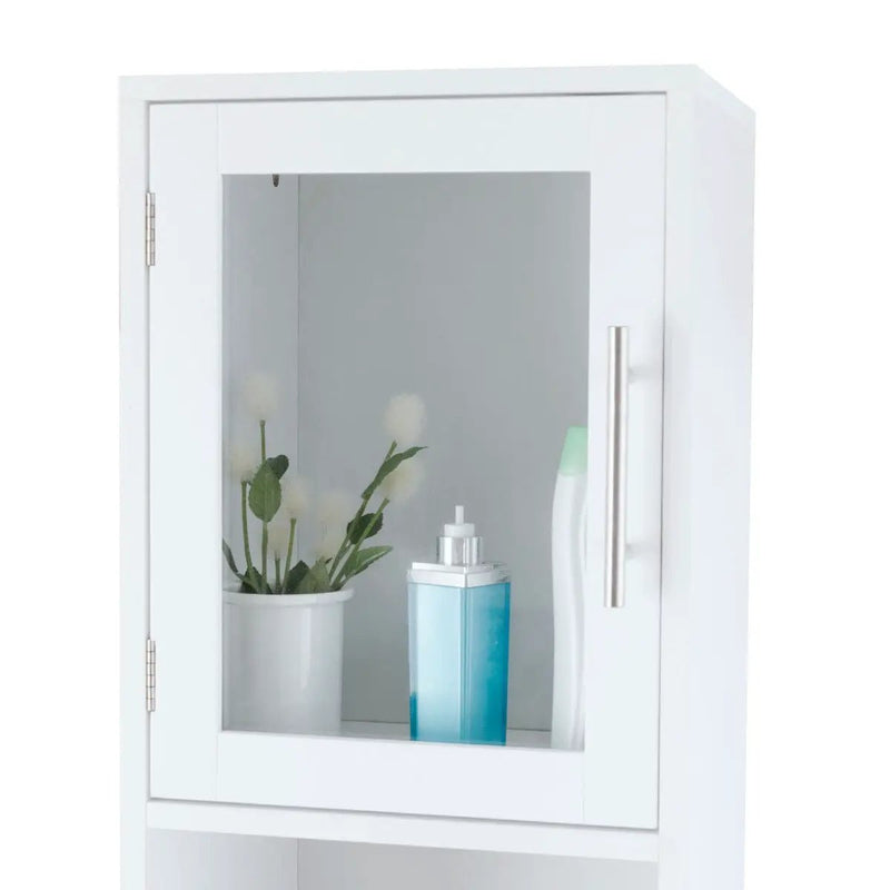 71 Inch Tall Tower Bathroom Storage Cabinet and Organizer Display Shelves for Bedroom by DirectDeals