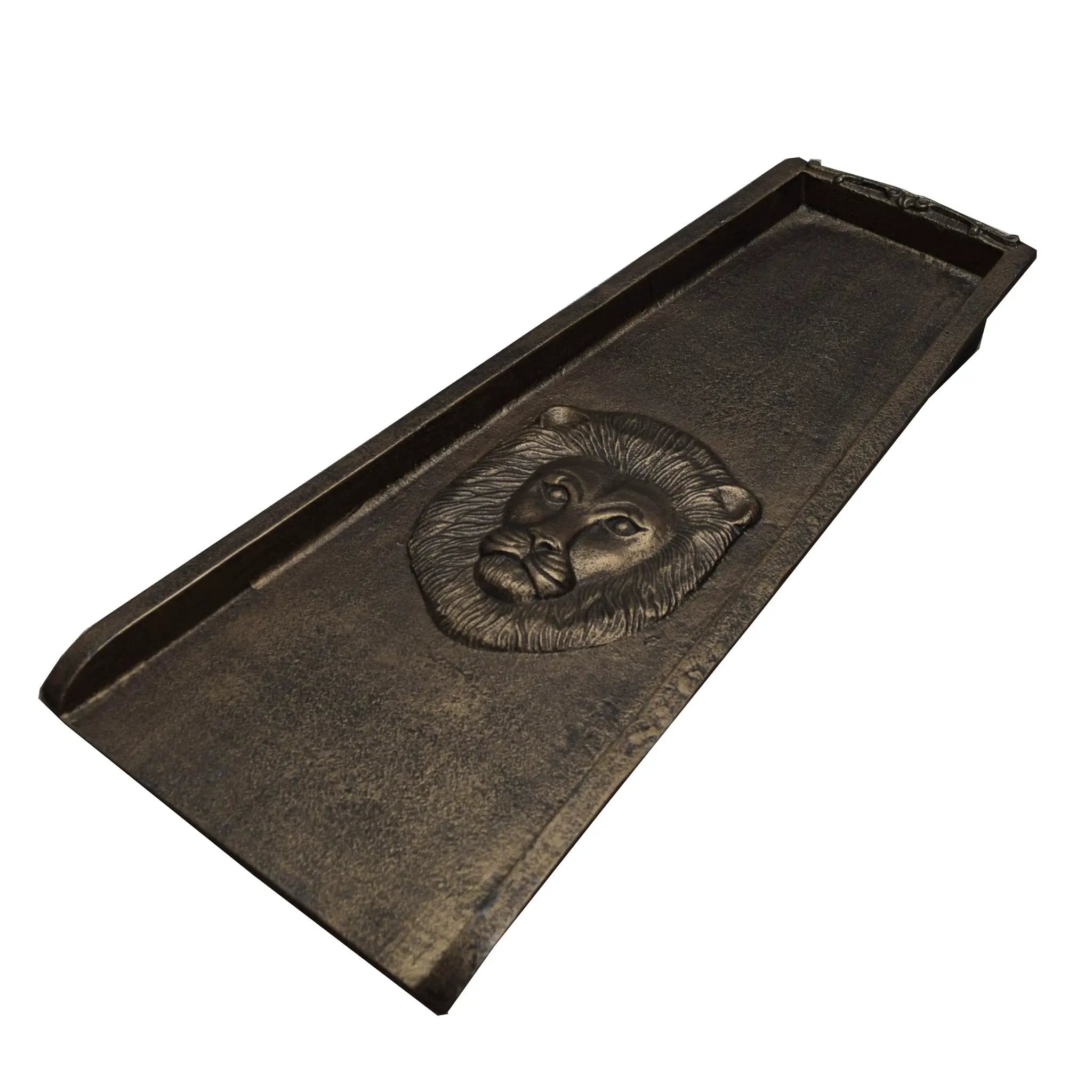 Bronze Lion 24-in Cast Aluminum Downspout Gutter Splash Block by Sharicks