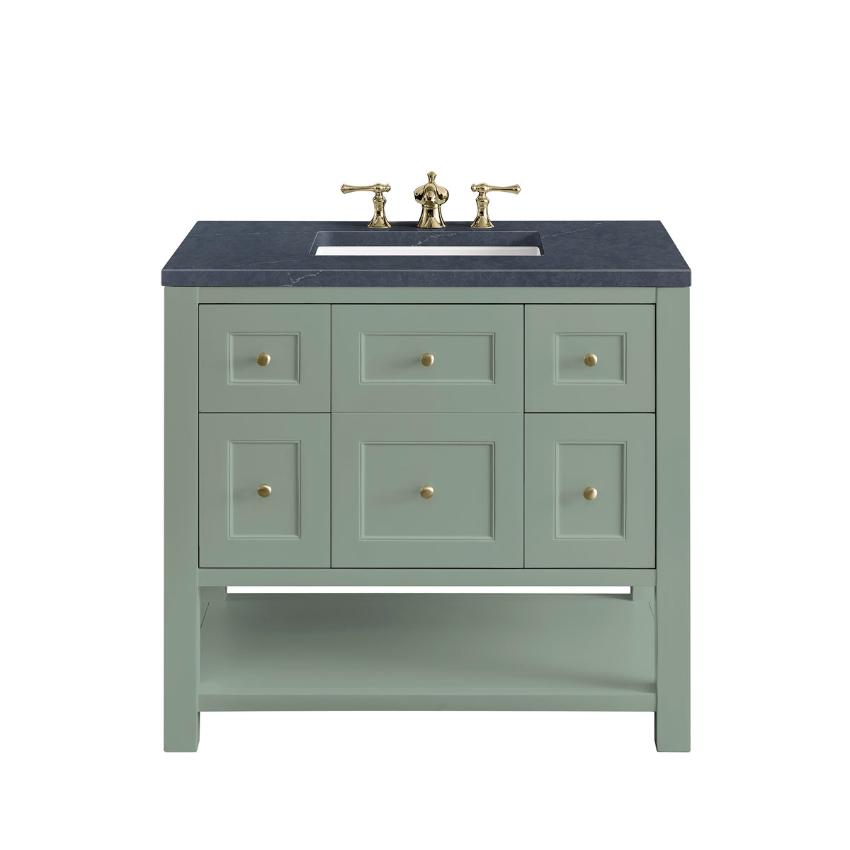 James Martin Breckenridge 36" Single Bathroom Vanity, Smokey Celadon, view 30