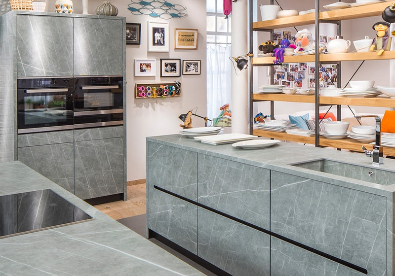 Zaha Stone Matte Sintered Stone Slab 125x63 room scene 4