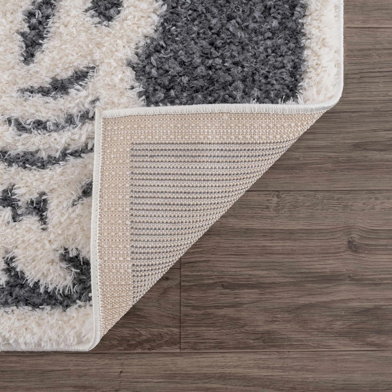 Zane Charcoal Tibetan Tiger Plush Rug by Boutique Rugs