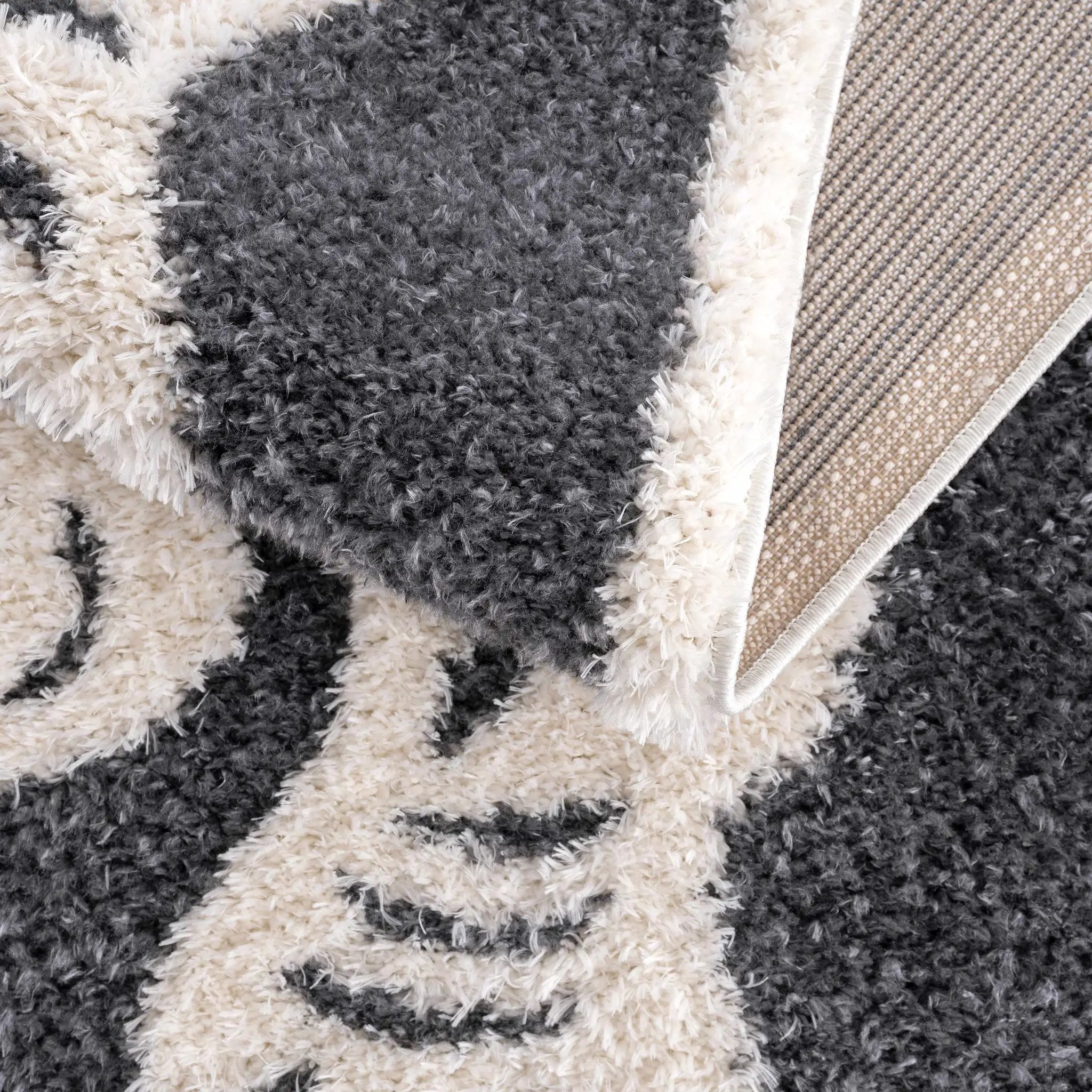 Zane Charcoal Tibetan Tiger Plush Rug by Boutique Rugs