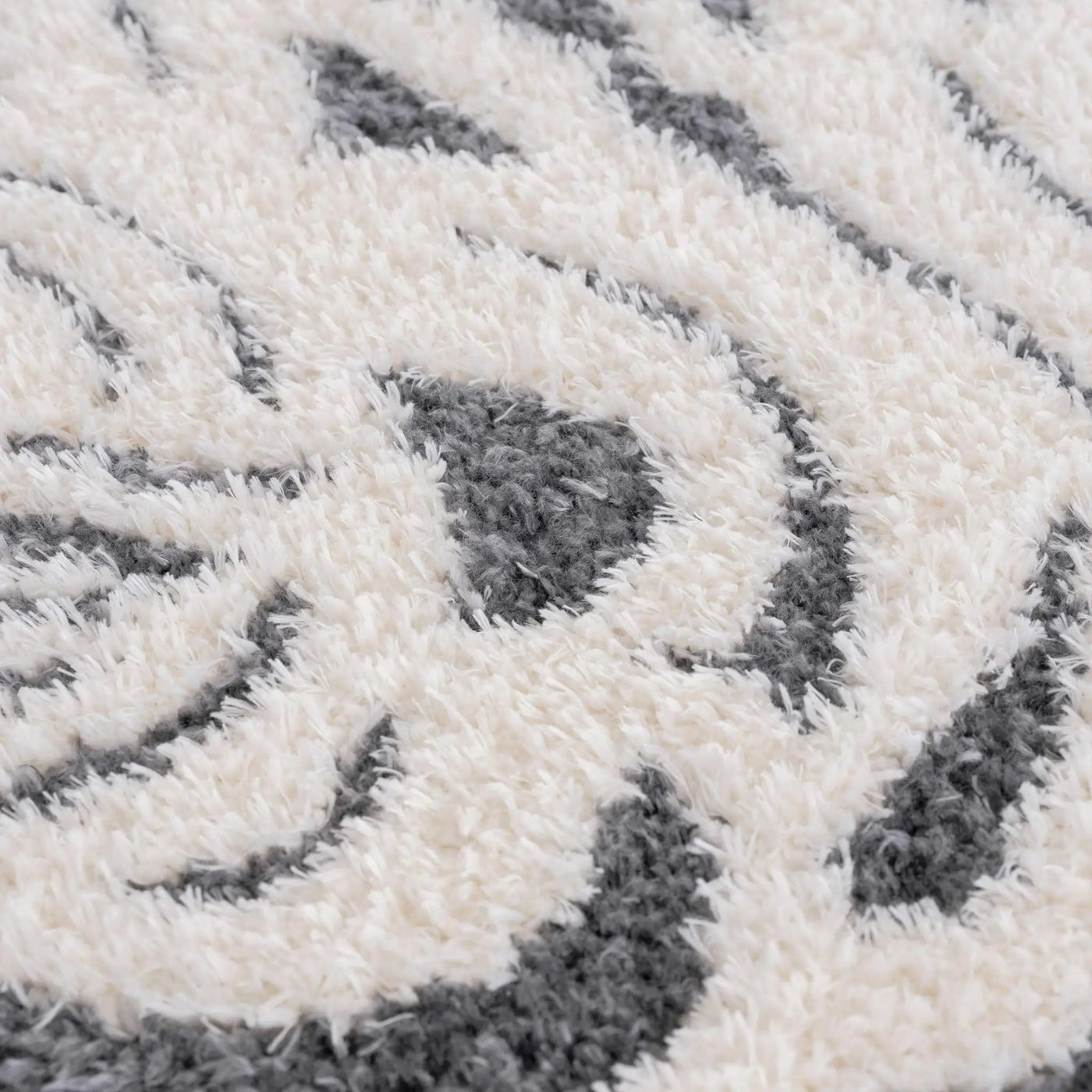 Zane Charcoal Tibetan Tiger Plush Rug by Boutique Rugs