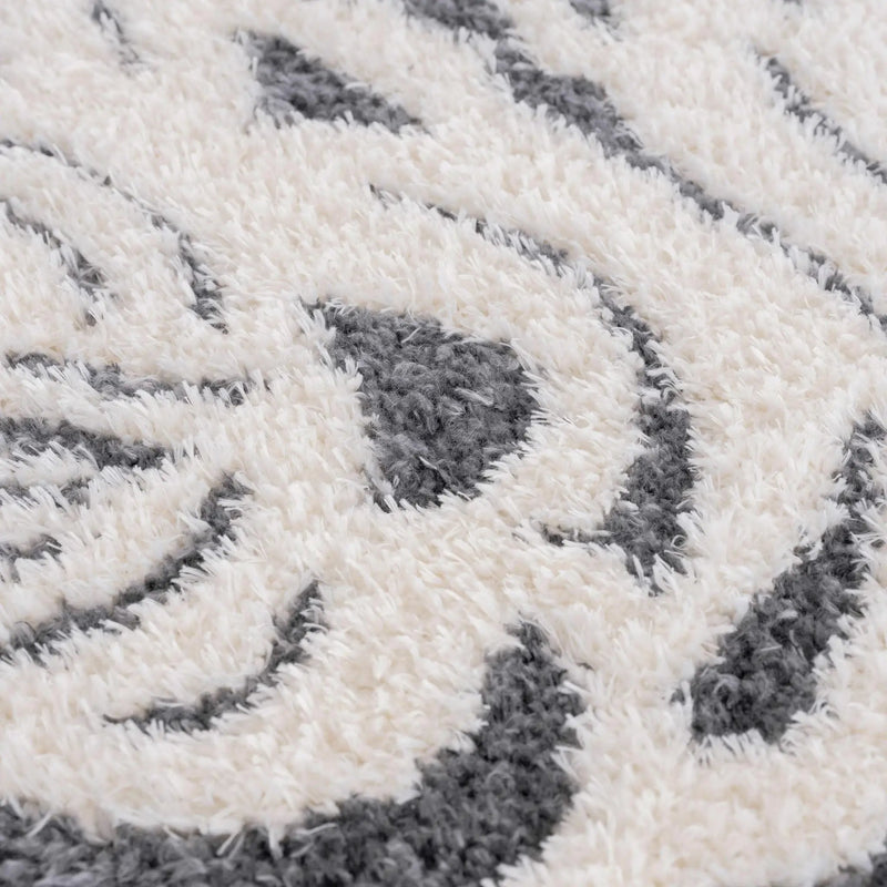 Zane Charcoal Tibetan Tiger Plush Rug by Boutique Rugs
