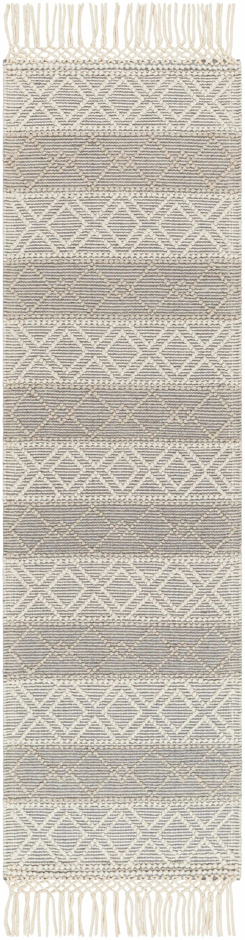 Zaza Wool Rug with Tassels - Clearance by Boutique Rugs